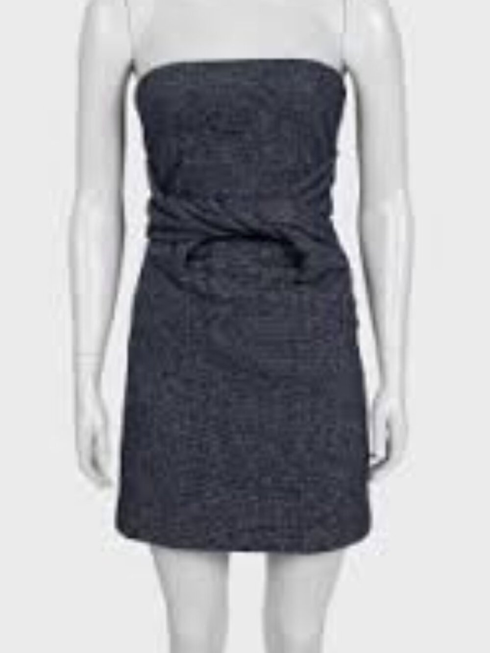 21-B2 NWOT See By Chloe Tweed Twist Strapless Tube Dress